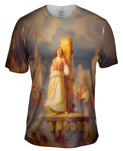 Stilke Hermann Anton - "Joan Of Arcs Death At The Stake" (1843) Mens T-Shirt