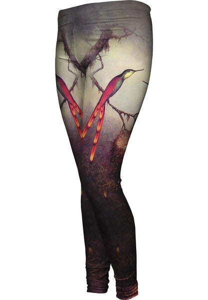 Martin Johnson Heade - "Two Hummingbirds Guarding An Egg Nest"&nbsp;Womens Leggings
