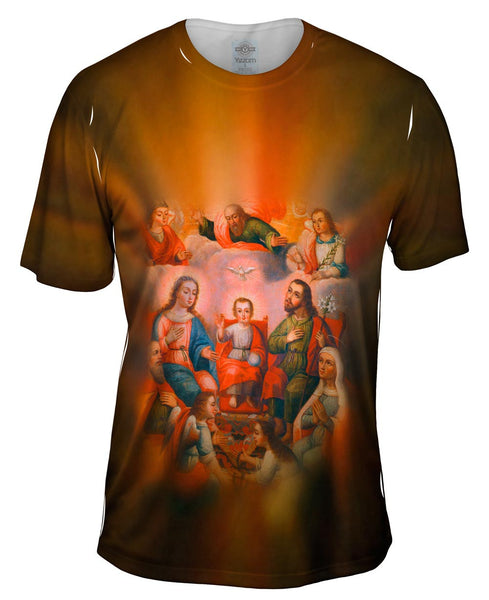 Anonymous Cusco School - "The Family Of Christ Child With The Imprisoned Soul Of Divine Love" (1700) Mens T-Shirt