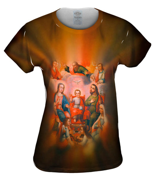 Anonymous Cusco School - "The Family Of Christ Child With The Imprisoned Soul Of Divine Love" (1700) Womens Top