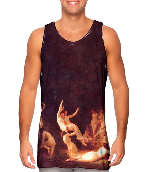William Adolphe Bouguereau - "The Nymphaeum " (1878)&nbsp;Mens Tank Top