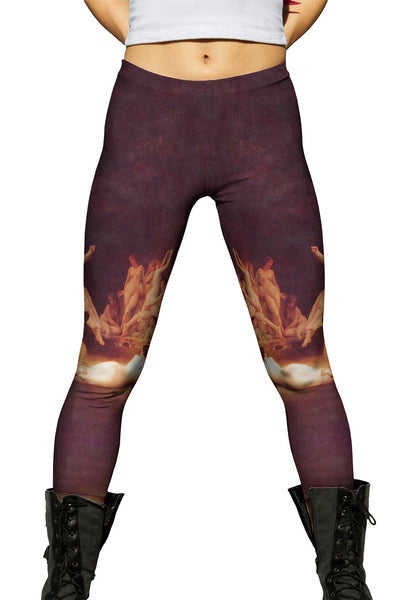 William Adolphe Bouguereau - "The Nymphaeum " (1878)&nbsp;Womens Leggings