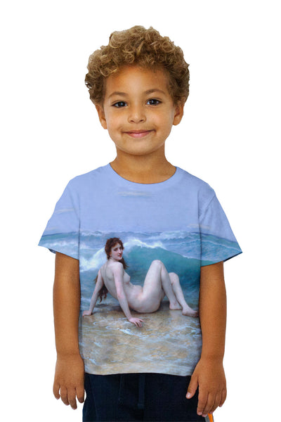 Kids William Adolphe Bouguereau - "The Great Wave" (1896)&nbsp;Kids T-Shirt