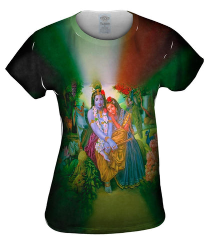 Hindu God - "Radha Krishna In The Garden"