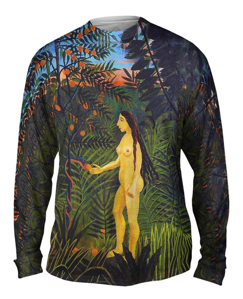 Henri Rousseau - "Eve And The Serpent" (1905) Mens Long Sleeve