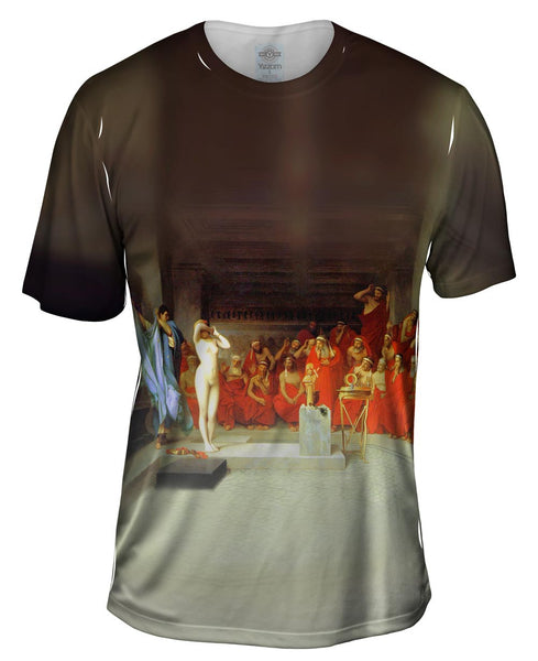 Jean-Leon Gerome - "Phryne Before The Areopagus" (1861) Mens T-Shirt