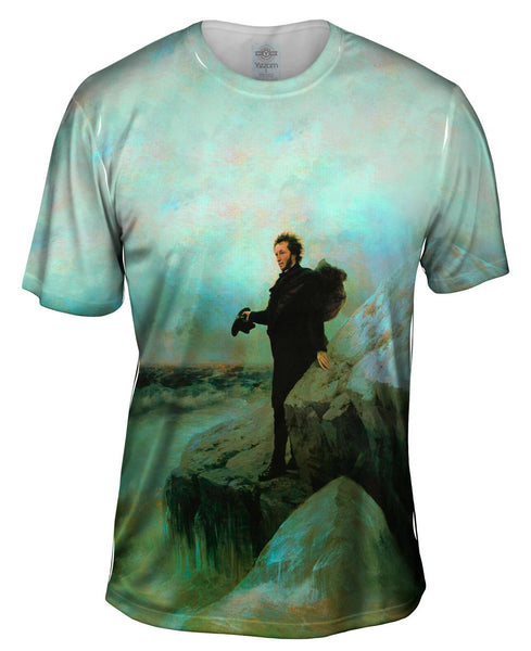 Ivan Aivazovsky - "Pushkins Farewell To The Sea" (1877) Mens T-Shirt