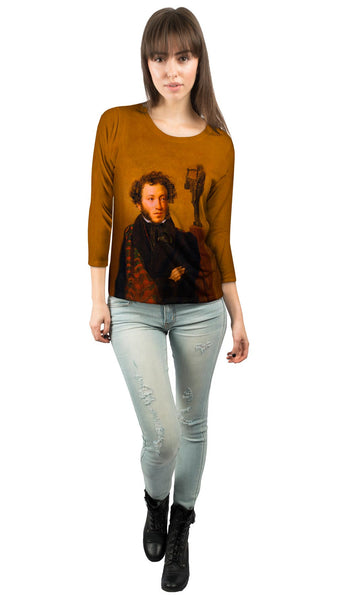 Kiprenskiy - "Alexander Pushkin" (1827)&nbsp;Womens 3/4 Sleeve