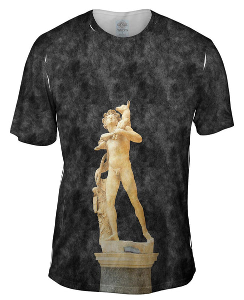 Jebulon - "Statue Barberie Faun With Kid" (1685) Mens T-Shirt