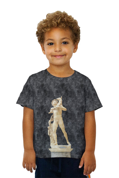 Kids Jebulon - "Statue Barberie Faun With Kid" (1685)&nbsp;Kids T-Shirt