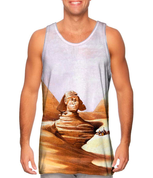 David Roberts - "The Great Sphinx Pyramids Of Giza" (1839)&nbsp;Mens Tank Top