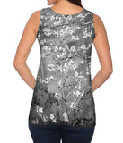 Pop Art - "Van Gogh Blossoming Black White" (1890)