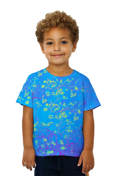 Kids Pop Art - "Van Gogh Blossoming Purple Blue" (1890) Kids T-Shirt