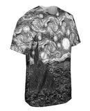 Pop Art - "Van Gogh Starry Night Black White" (1889)