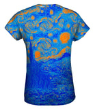 Pop Art - "Van Gogh Starry Night Orange Blue" (1889)