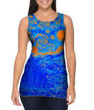 Pop Art - "Van Gogh Starry Night Orange Blue" (1889)