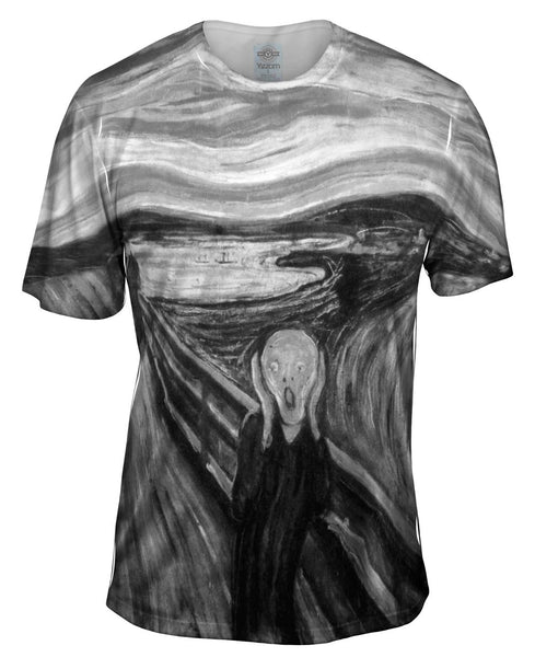 Pop Art - "Munch Scream Black White" (1893) Mens T-Shirt