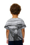 Kids Pop Art - "Munch Scream Black White" (1893)