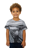 Kids Pop Art - "Munch Scream Black White" (1893)