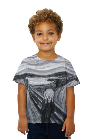 Kids Pop Art - "Munch Scream Black White" (1893)