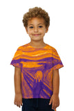 Kids Pop Art - "Munch Scream Purple Orange" (1893)