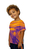 Kids Pop Art - "Munch Scream Purple Orange" (1893)