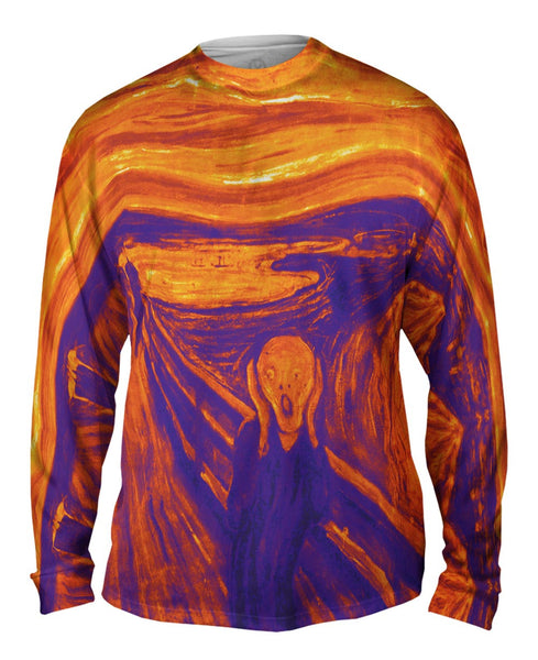 Pop Art - "Munch Scream Purple Orange" (1893) Mens Long Sleeve