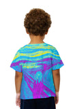 Kids Pop Art - "Munch Scream Yellow Purple" (1893)