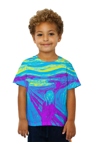 Kids Pop Art - "Munch Scream Yellow Purple" (1893)