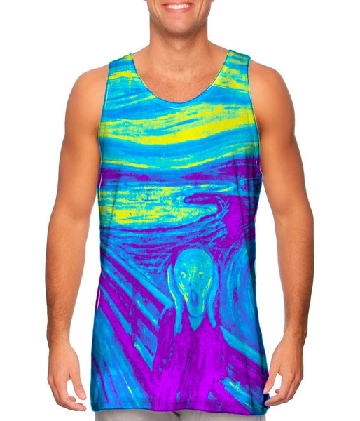 Pop Art - "Munch Scream Yellow Purple" (1893)&nbsp;Mens Tank Top