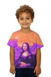 Kids Pop Art - "Da Vinci Mona Lisa Black Orange" (1517)