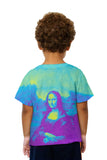 Kids Pop Art - "Da Vinci Mona Lisa Purple Yellow" (1517)