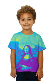 Kids Pop Art - "Da Vinci Mona Lisa Purple Yellow" (1517)