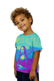 Kids Pop Art - "Da Vinci Mona Lisa Purple Yellow" (1517)