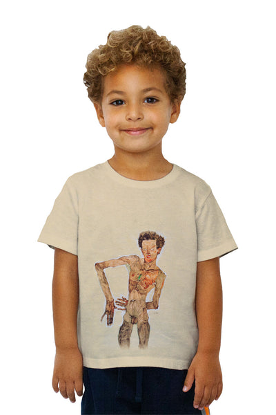 Kids Egon Scheile - "Grimassierendes Aktselbstbildnis" (1910)&nbsp;Kids T-Shirt