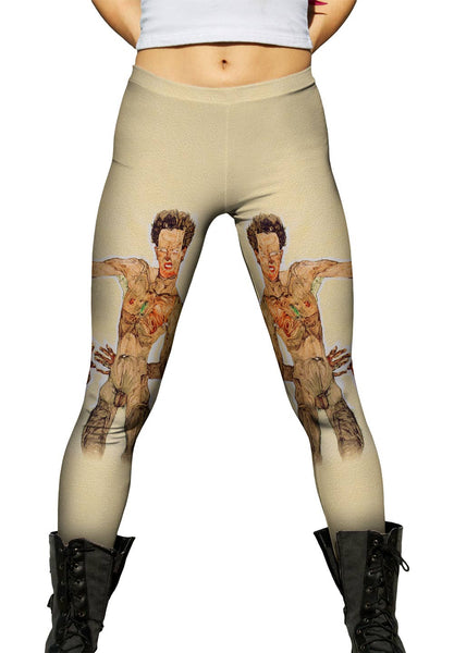 Egon Scheile - "Grimassierendes Aktselbstbildnis" (1910)&nbsp;Womens Leggings