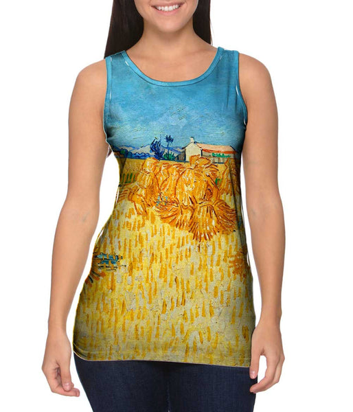 Vincent Van Gogh - "Harvest In Provence" (1888) Womens Tank Top