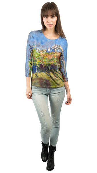 Claude Monet - "The Lindens Of Poissy" (1882) Womens 3/4 Sleeve