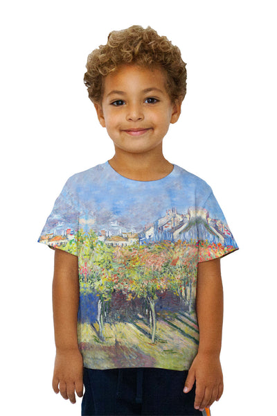 Kids Claude Monet - "The Lindens Of Poissy" (1882) Kids T-Shirt