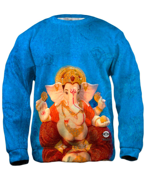 Sonphoto - "Blue Hindu God Ganpathy" (2011) Mens Sweatshirt