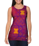 Eugene Andolsek  - "Just Folk African Cloth Popart Red"
