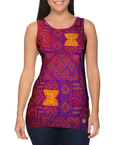 Eugene Andolsek  - "Just Folk African Cloth Popart Red"