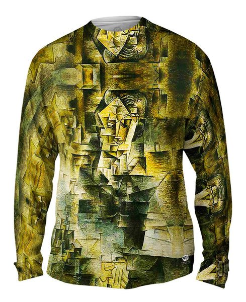 Pablo Picasso - "Portrait of Daniel-Henry Kahnweiler" (1910) Mens Long Sleeve