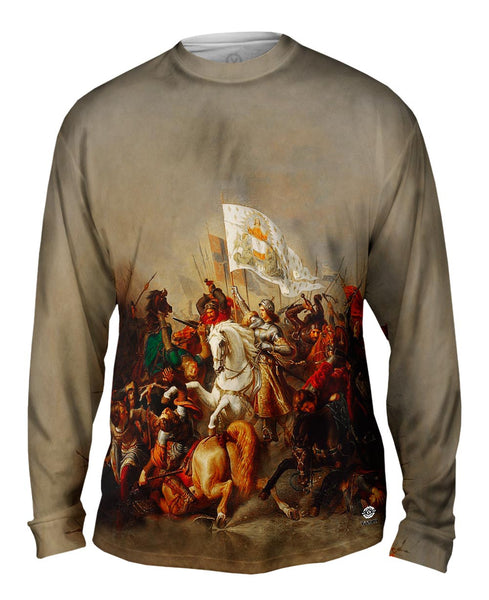 Stilke Hermann Anton  - "Joan of Arc in Battle" (1843)&nbsp;Mens Long Sleeve