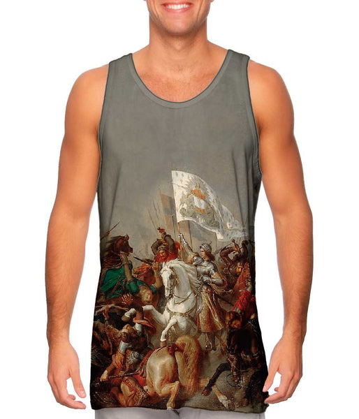 Stilke Hermann Anton  - "Joan of Arc in Battle" (1843)&nbsp;Mens Tank Top