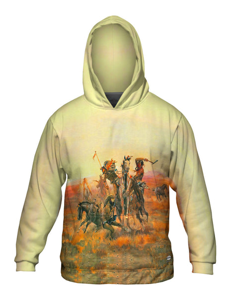 CM Russell - "When Blackfoot And Sioux Meet" (1890)&nbsp;Mens Hoodie Sweater