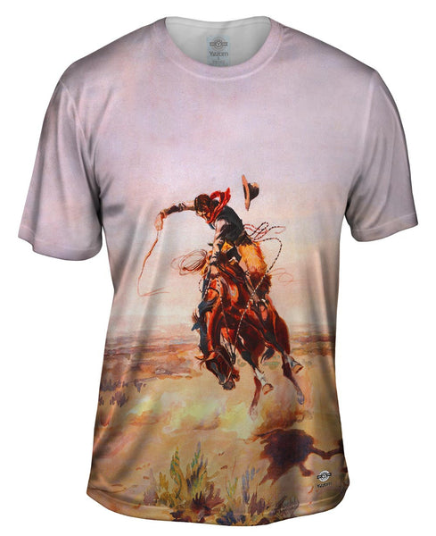 Charles Marion Russell - "A Bad Hoss" (1904)&nbsp;Mens T-Shirt