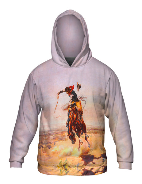 Charles Marion Russell - "A Bad Hoss" (1904)&nbsp;Mens Hoodie Sweater
