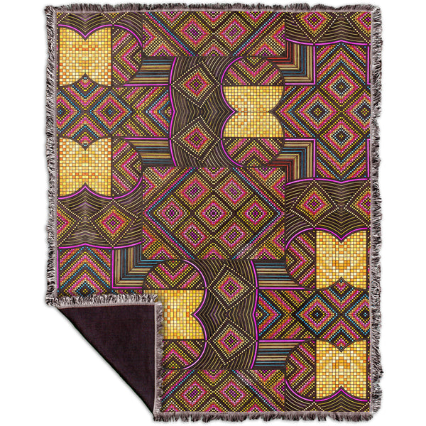Eugene Andolsek  - "Just Folk African Cloth" Woven Tapestry Throw