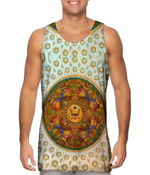 Elmer E Garnsey - "Library of Congress Washington DC Ceiling" (1896)&nbsp;Mens Tank Top